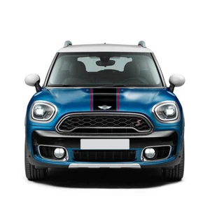 Black-Red Car Hood Stripes Bonnet Decals Stickers for MINI Cooper Countryman F60 - Imagen 1 de 7