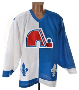 NHL QUEBEC NORDIQUES 1990'S ICE HOCKEY SHIRT CCM L - Picture 1 of 11