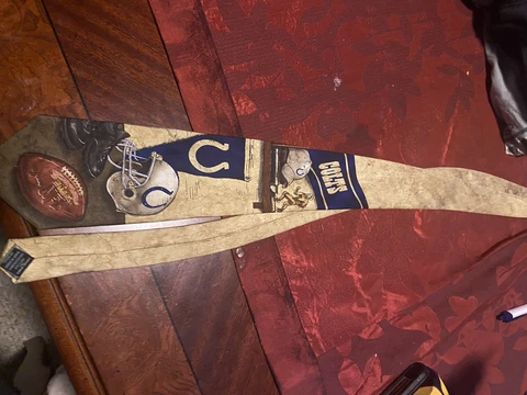 INDIANAPOLIS COLTS FOOTBALL NFL 100% SILK TIE EAGLES WINGS 58" LONG 4" WIDE NEW Cover