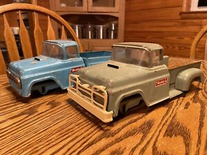 Buddy L Pickup Trucks 1960s (pair) Stepside Fleetside 