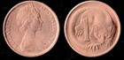 BEAUTIFUL 1966 AUSTRALIAN ONE (1) CENT UNCIRCULATED COPPER COIN ~NO RES AUCTION~