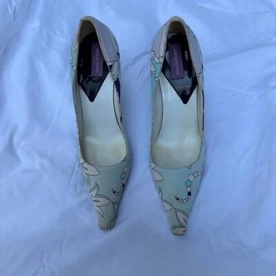 Tacones Emilio Pucci - Estampado azul/púrpura Foto 1 de 4