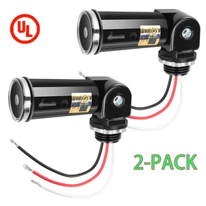 LED Dusk To Dawn Outdoor Swivel Cell Light Control Photocell Sensor 120-277V - Picture 1 of 8
