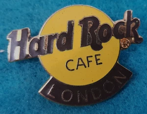 LONDON CGI 4LC GRID BACK LIGHT ORANGE CLASSIC LOGO DARK BROWN Hard Rock Cafe PIN - Picture 1 of 2