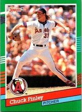 Charles (Chuck) Edward Finley Angels 692 Pitcher Donruss 1990 Baseball Card