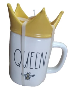Rae Dunn Artisan Collection "Queen" Coffee Tea Mug Cup & Crown By Magenta - Picture 1 of 1
