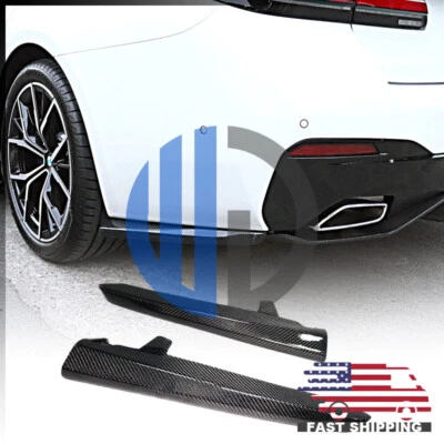 For 2017 2018 2019 2020 2021 2022 BMW G30 M-Sport W Style Carbon Fiber Rear Lips - Image 1 of 4