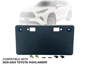 Front License Plate Bracket for 2020 - 2024 Toyota Highlander 521140E160 - Picture 1 of 9