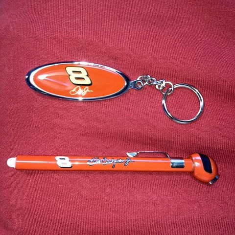 Dale Earnhardt Jr Tire Guage and Key Chain Set Cover