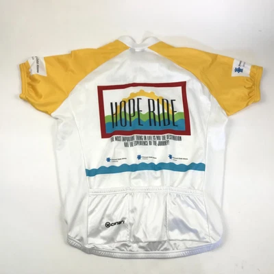 Camiseta de Ciclismo Canari DE COLECCIÓN Talla Extra Grande Camisa 3/4 Cremallera Hope Ride EE. UU. 90s Foto 1 de 4