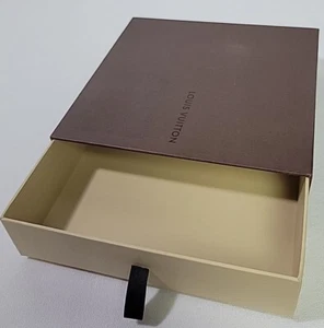 LOUIS VUITTON PULL OUT DRAWER GIFT BOX Empty Storage Box Designer 6.5”X6.5”X1.5” - Picture 1 of 8