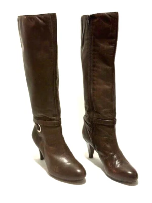 Botas Altas Alex Marie Marrón con Cremallera - Talla 9 - ¡Excelente Estado! Foto 1 de 4