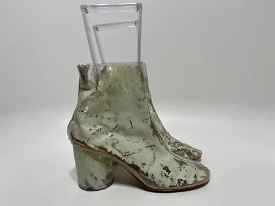 Vtg MAISON MARTIN MARGIELA PAINTED PVC BOOTS 36 - Image 1 of 4