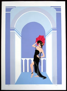 BRUCE CAPRA Original Serigraph, On Stage, Signed Numbered - Picture 1 of 7
