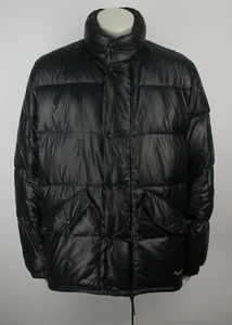 VTG 80s Moncler Down Puffer Shiny Black Jacket Size 3 - Picture 1 of 12