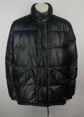 VTG 80s Moncler Down Puffer Shiny Black Jacket Size 3 - Image 1 of 4