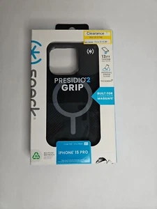 Speck Apple iPhone 15 Pro Presidio 2 Grip Case with MagSafe - Black - Picture 1 of 4