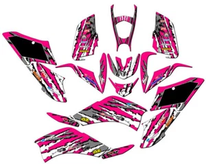 All Years RAPTOR 125 SHREDDER Pink Senge Graphics Kit Compatible with Yamaha - Picture 1 of 7