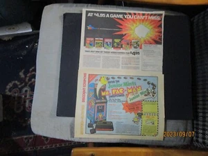 Lot of 6 Video Game Sunday Comic, Comic Book Ads 1982,83 PAC MAN, MOON PATROL - Picture 1 of 2