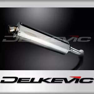 BMW F800 S/ST 2006-2014 Delkevic Slip On 18" Oval Stainless Exhaust Muffler Kit - Foto 1 di 5