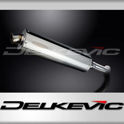 BMW F800 S/ST 2006-2014 Delkevic Slip On 18" Oval Stainless Exhaust Muffler Kit - Image 1 of 4