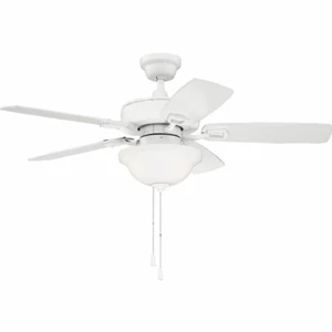 CRAFTMADE 52" Twist N Click Ceiling Fan TCE52W5C1 - White NIB!! - Picture 1 of 2