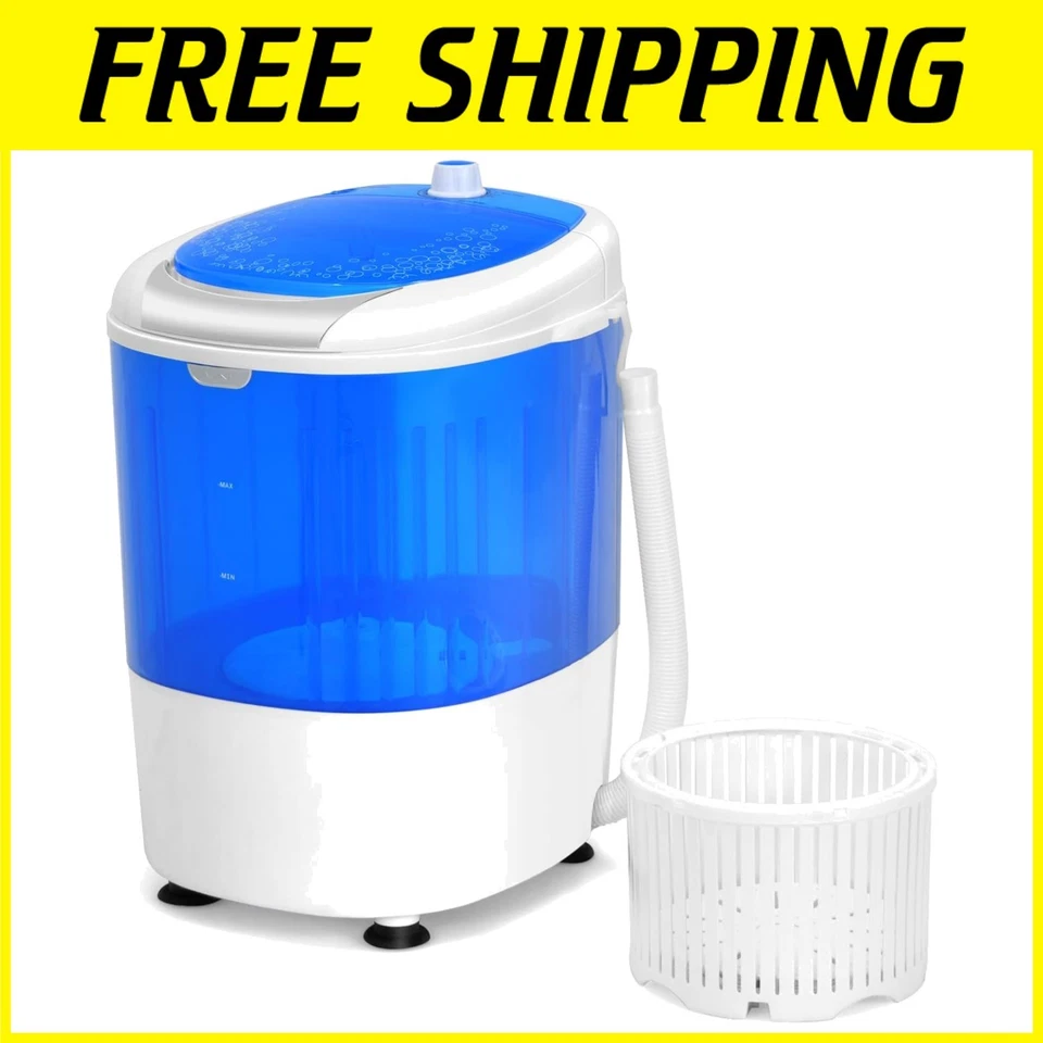 Lightweight 5.5lbs Washing Machine - Efficient Mini Washer for Small Spaces - Image 1 of 4