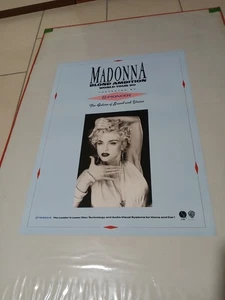 Poster vintage Madonna Blond Ambition Tour 90 by Pioneer 45,5 x 61 cm - Foto 1 di 1