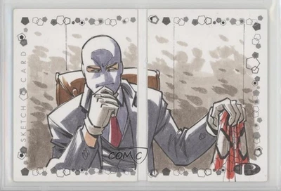 2021 Upper Deck Marvel Premier Dual Panel 1/1 Caio Majado Auto Sketch 7i6 - Image 1 of 3