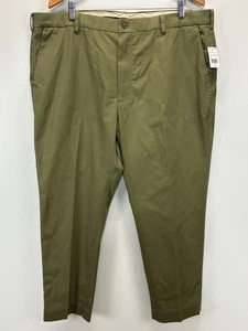 Pantalones Chinos Brooks Brothers Hombres Advantage 42X30 Verde Clark Fit Elastizados NUEVO - Imagen 1 de 8