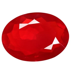 6.44 Ct Premium Perfect Oval 17.4 x 13 MM Red Ethiopia Natural Fire Opal - Picture 1 of 5