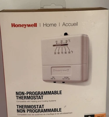 Honeywell Economy Analog Heat/Cool Manual Thermostat CT31A - Open Box Read Descr - Image 1 of 4