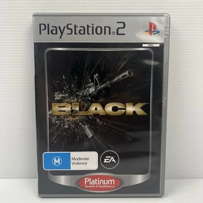 BLACK - PS2 PlayStation 2 - Platinum Sony M 2006 PAL Manual Complete - Image 1 of 4