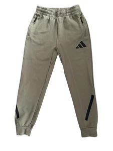 Adidas Boys Olive Green And Black ZNE Tapered Leg Zip Pocket Pants L(12-13 Yrs) - Picture 1 of 5