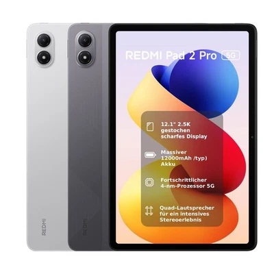 Xiaomi Redmi Pad 2 Pro 5G eSIM Tablet 8+256GB 12,1" Snapdragon®7s Gen 4 12000mAh - Bild 1 von 4