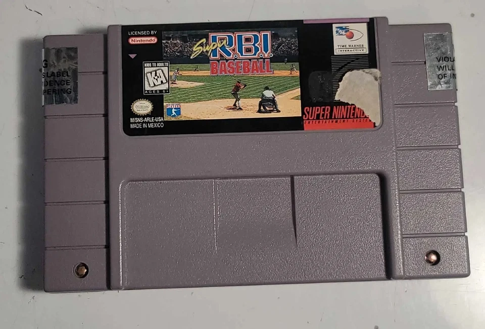 Super RBI Baseball (Super Nintendo, SNES) Untested - Image 1 of 4