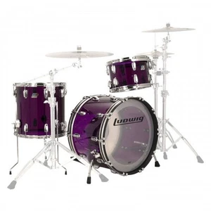 Ludwig Vistalite 22'' FAB 3pc Shell Pack, Purple - Picture 1 of 2