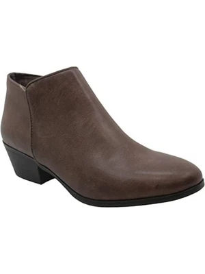 Botas femininas STYLE & COMPANY marrom acolchoado Wileyy biqueira amêndoa salto bloco 7 M - Imagem 1 de 3