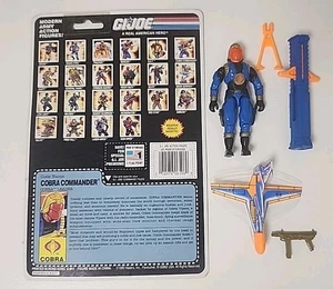 Vintage GI Joe ARAH Cobra Commander v4 1991 komplett mit Karton Karteikarte - Bild 1 von 7
