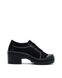American Deadstock Y2K Verse Lug-Sole Sneaker - Black Canvas - Picture 1 of 2