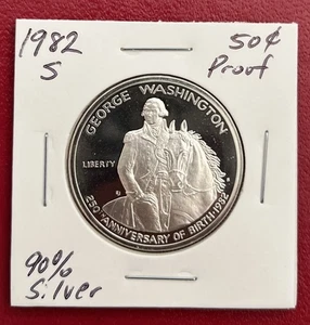 1982-S George Washington 90% Silver!! Half Dollar Proof Ultra Cameo!!! - Picture 1 of 6