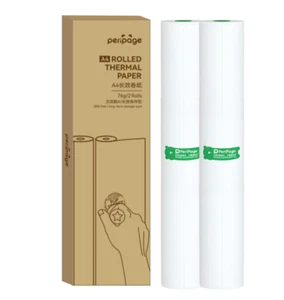 2 Rolls PeriPage A4 Thermal Paper – Quick-Dry Writing Type for A4 Printers NEW - Picture 1 of 1