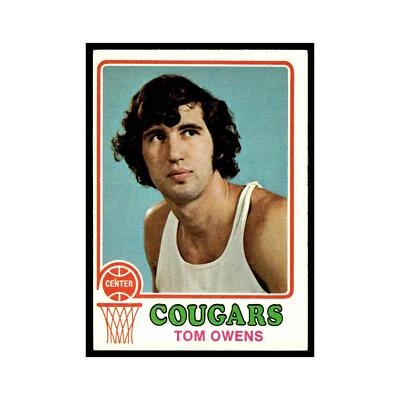 Tom Owens 1973 Topps #189 Carolina Cougars Basketball Card EX - Image 1 of 3