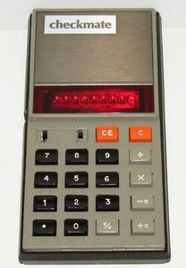 Vintage Checkmate Litronix 1102A Calculator - Tested Working
