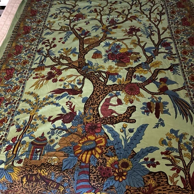 Tree of Life Design Bedspread Tapestry 61” X 85.5” Boho Hippie - Image 1 of 4