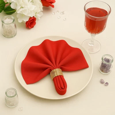 24pc 17''x17'' Polyester Napkins Dinner Cloth, Cloth Napkins, Washable Napkins - Image 1 of 4