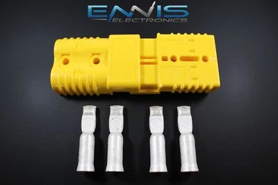 2PCS ANDERSON POWER CONNECTORS SB175 YELLOW 1 GAUGE AWG BATTERY QUICK DISCONNECT - Image 1 of 4