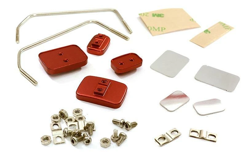 Billet Machined Side Mirror Set for Custom 1/14 Semi-Tractor Truck - Image 1 of 1