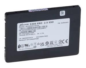Micron 1.92TB SSD SATA 6GB 5300 PRO MTFDDAK1T9TDS-1AW1ZABYY - Zdjęcie 1 z 1