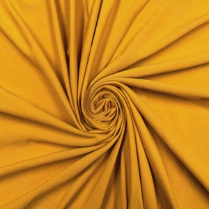 Mustard Cotton Spandex Jersey Fabric - 60" Wide - Sold by Yard & Bolt - Picture 1 of 1